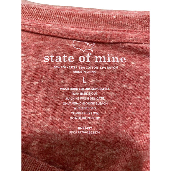 State of mine red July 4th tshirt size L - Picture 3 of 4